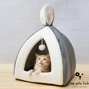 Villa Cat House Bed for Cats and Small Dogs
