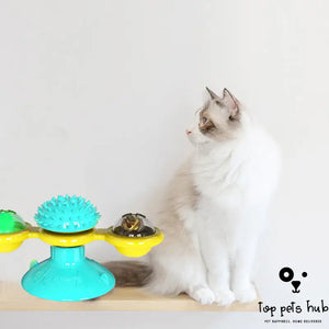 Rotating Windmill Cat Toy