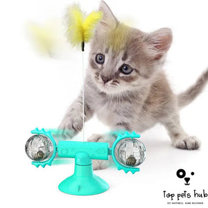 Rotating Windmill Cat Toy