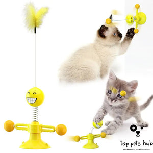 Rotating Windmill Cat Toy