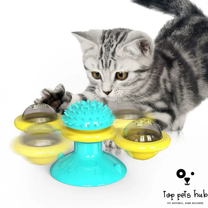 Rotating Windmill Cat Toy