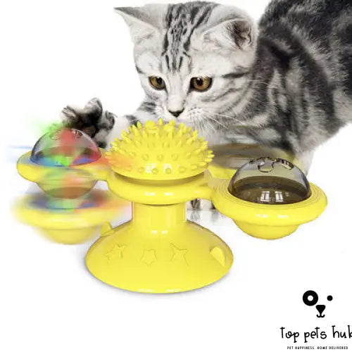 Rotating Windmill Cat Toy