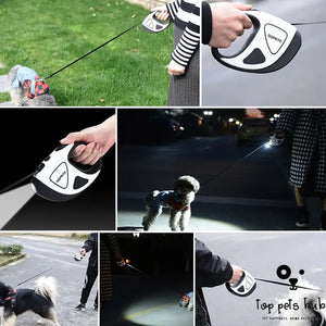 Automatic Retractable LED Dog Leash - Night Safety Pet