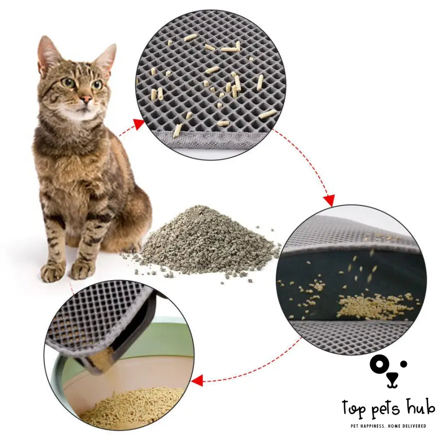 Honeycomb Double Layer Cat Litter Mat