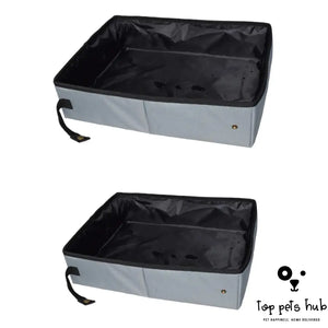 Foldable High-Grade Waterproof Cat Litter Box