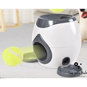 Smart Pet Feeder with Tennis Ball Throwing Device