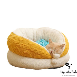 Cozy Cheese Cat Nest