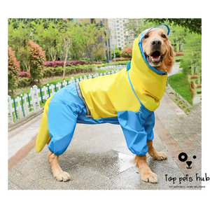 All-Inclusive Waterproof Pet Dog Raincoat with Tail