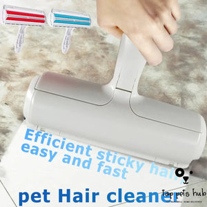 2-Way Pet Hair Roller Remover and Lint Brush