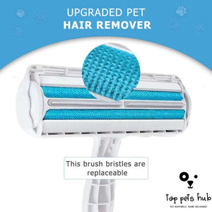 2-Way Pet Hair Roller Remover and Lint Brush