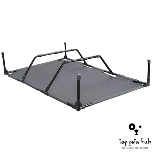 All-Season Large Outdoor Pet Camping Bed with Elevated