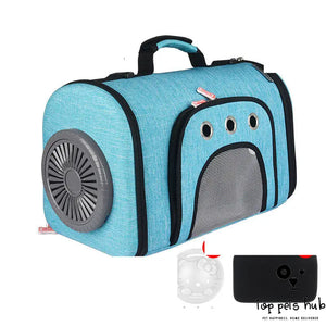 Ventilated Pet Out Bag with Fan