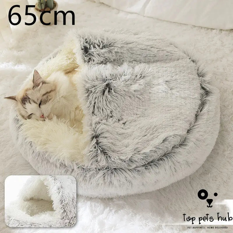 Plush Round Pet Bed