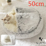 Plush Round Pet Bed