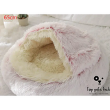 Plush Round Pet Bed