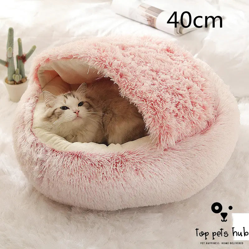 Plush Round Pet Bed