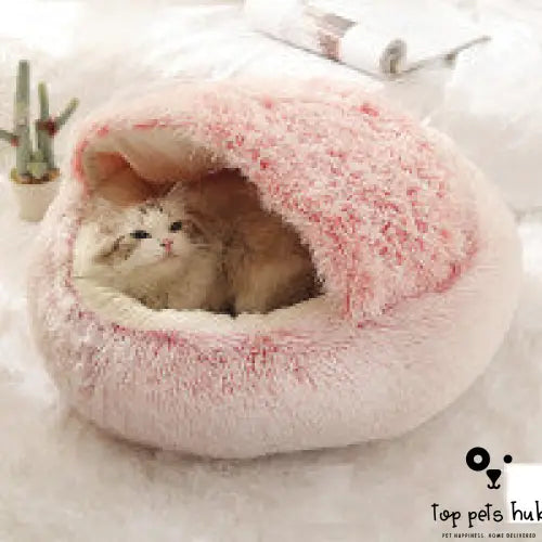 Plush Round Pet Bed