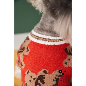 Preppy Style Dog Sweater