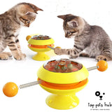 Rotatable Interactive Cat Toys with Catnip