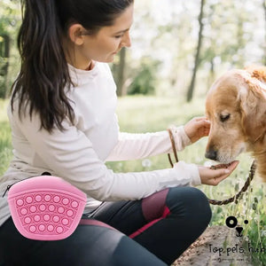 Pet Training Waist Bag with Silicone Feed Dogs Treat Pouch