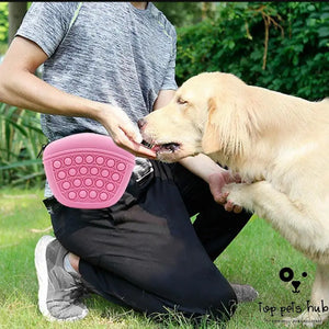 Pet Training Waist Bag with Silicone Feed Dogs Treat Pouch