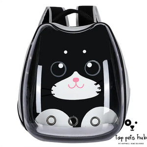 Transparent Outgoing Cat Bag