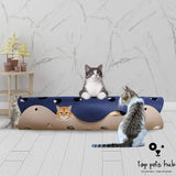 Deformable Cat Tunnel with Felt Poms