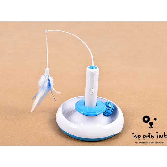 360 Degree Rotation Interactive Cat Turntable Toy