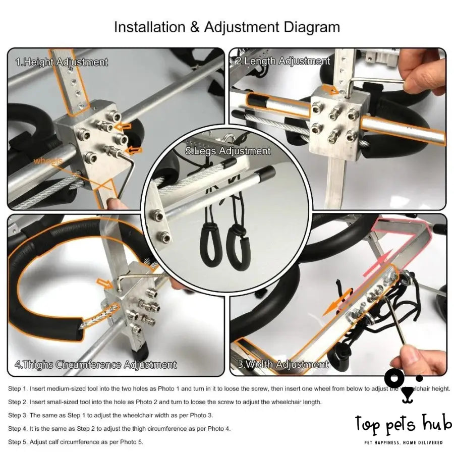 Adjustable Dog Wheelchair